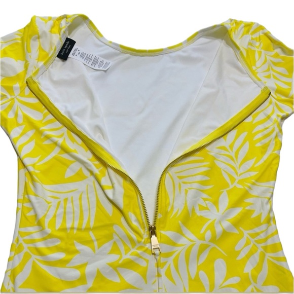 KATE SPADE Long Sleeve One Piece Swimsuit Rashguard Modest Size XL Surf - Picture 8 of 9